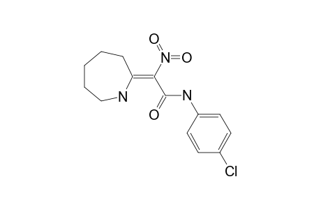 2-AZEPAN-2-YLIDENE-N-(4-CHLOROPHENYL)-2-NITROACETAMIDE