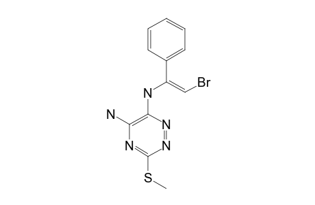 5-AMINO-6-(2-BROMO-1-PHENYLETHYLENYLAMINO)-3-METHYLTHIO-AS-TRIAZINE