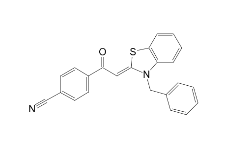 (Z)-4-(2-(3-Benzylbenzo[d]thiazol-2(3H)-ylidene)acetyl)benzonitrile