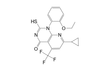 pyrido[2,3-d]pyrimidin-4(1H)-one, 7-cyclopropyl-1-(2-ethoxyphenyl)-2-mercapto-5-(trifluoromethyl)-