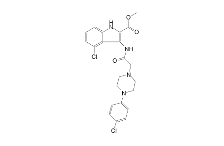 methyl 4-chloro-3-({[4-(4-chlorophenyl)-1-piperazinyl]acetyl}amino)-1H-indole-2-carboxylate