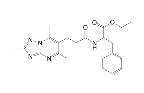 phenylalanine, N-[1-oxo-3-(2,5,7-trimethyl[1,2,4]triazolo[1,5-a]pyrimidin-6-yl)propyl]-, ethyl ester