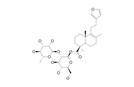 PHLOMISOSIDE-IV;15,16-EPOXY-8,13(16),14-LABDATRIEN-19-OIC-ACID-ALPHA-L-RHAMNOPYRANOSYL-(1->2)-BETA-D-GLUCOPYRANOSYLESTER