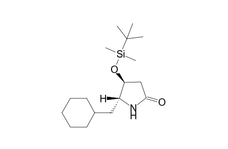 4-[(t-Butyl)dimethylsilyl]oxy-5-(cyclohexylmethyl)-2-pyrrolidinone