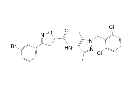3-(3-bromophenyl)-N-[1-(2,6-dichlorobenzyl)-3,5-dimethyl-1H-pyrazol-4-yl]-4,5-dihydro-5-isoxazolecarboxamide