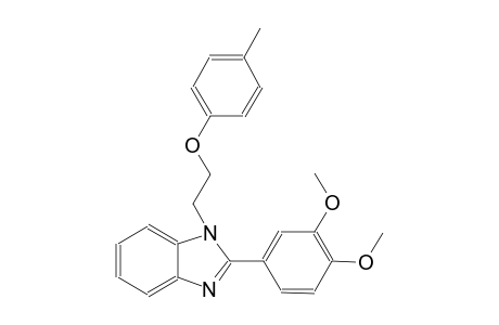 1H-benzimidazole, 2-(3,4-dimethoxyphenyl)-1-[2-(4-methylphenoxy)ethyl]-