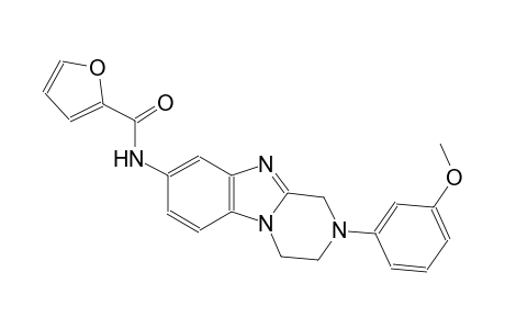 2-furancarboxamide, N-[1,2,3,4-tetrahydro-2-(3-methoxyphenyl)pyrazino[1,2-a]benzimidazol-8-yl]-