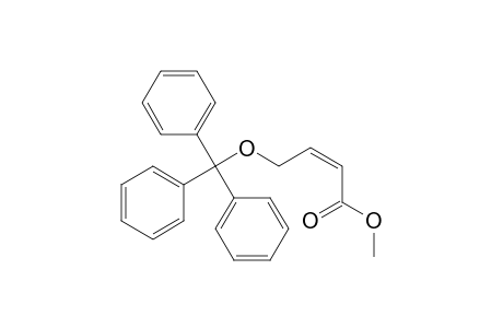 4-Trityloxy-2(Z)-butenoic acid methyl ester