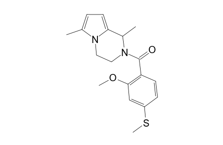 (1,6-Dimethyl-3,4-dihydro-1H-pyrrolo[1,2-a]pyrazin-2-yl)(2-methoxy-4-methylsulfanylphenyl)methanone