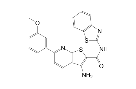 3-amino-N-(1,3-benzothiazol-2-yl)-6-(3-methoxyphenyl)thieno[2,3-b]pyridine-2-carboxamide