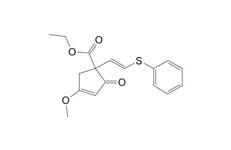 5-(Ethoxycarbonyl)-3-methoxy-5-[(2-phenylthio)-1-ethenyl]cyclopent-2-en-1-one