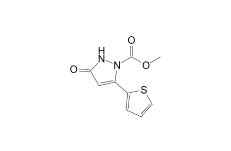 Methyl 3-oxo-5-(2-thienyl)-2,3-dihydro-1H-pyrazole-1-carboxylate