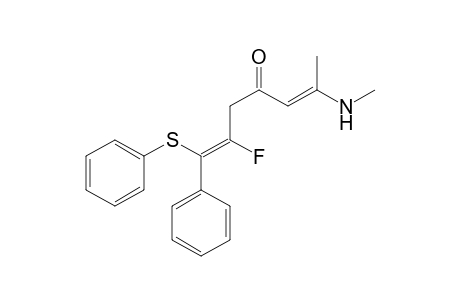 (E)-2-Fluoro-1-phenyl-6-methylamino-1-phenylthiohept-1,5-dien-4-one