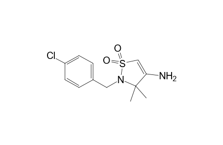 4-Amino-2-(p-chlorobenzyl)-3,3-dimethyl-2,3-dihydroisothiazole 1,1-dioxide