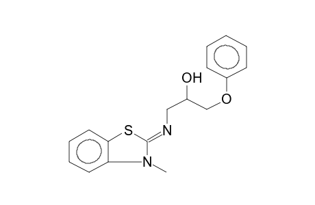 2-(2-HYDROXY-3-PHENOXYPROPYLIMINO)-3-METHYLBENZOTHIAZOLINE