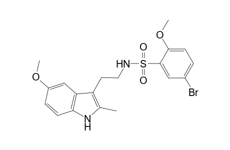 5-Bromo-2-methoxy-N-[2-(5-methoxy-2-methyl-1H-indol-3-yl)ethyl]benzenesulfonamide