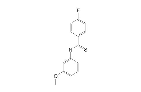 4-fluoro-N-(3-methoxyphenyl)thiobenzamide
