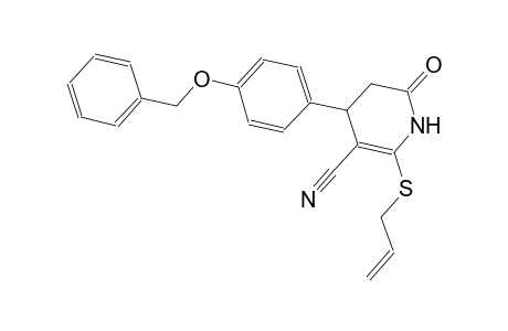 3-pyridinecarbonitrile, 1,4,5,6-tetrahydro-6-oxo-4-[4-(phenylmethoxy)phenyl]-2-(2-propenylthio)-