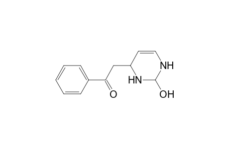 Ethanone, 1-phenyl-2-(1,2,3,4-tetrahydro-2-hydroxy-4-pyrimidinyl)-