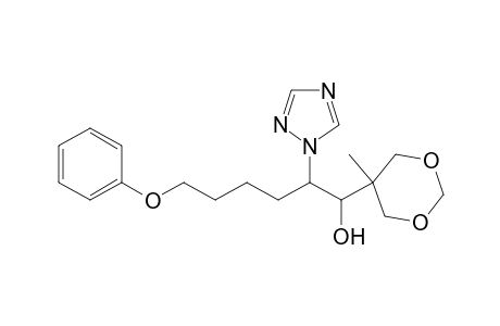 1H-1,2,4-Triazole-1-ethanol, alpha-(5-methyl-1,3-dioxan-5-yl)-beta-(4-phenoxybutyl)-