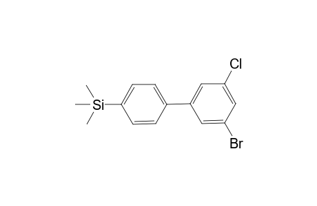 [4-(3-bromanyl-5-chloranyl-phenyl)phenyl]-trimethyl-silane