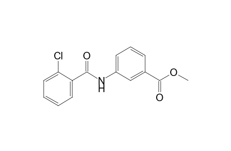 m-(o-chlorobenzamido)benzoic acid, methyl ester