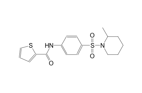 N-[4-(2-methylpiperidin-1-yl)sulfonylphenyl]thiophene-2-carboxamide