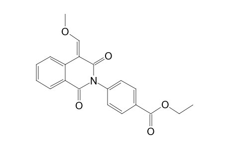 Benzoic acid, 4-[4-(methoxymethylene)-1,3-dioxo(2H,4H)isoquinolin-2-yl]-, ethyl ester