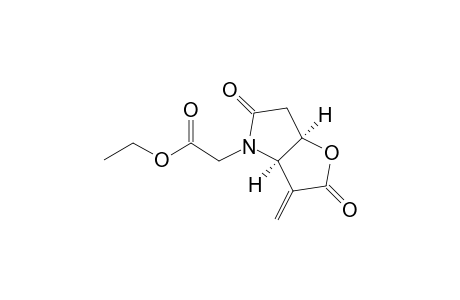 4H-Furo[3,2-b]pyrrole-4-acetic acid, hexahydro-3-methylene-2,5-dioxo-, ethyl ester, cis-