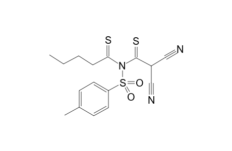 N-(2,2-Dicyano-1-thioxoethyl)-N-[(4-methylphenyl)sulfonyl]pentanethioamide