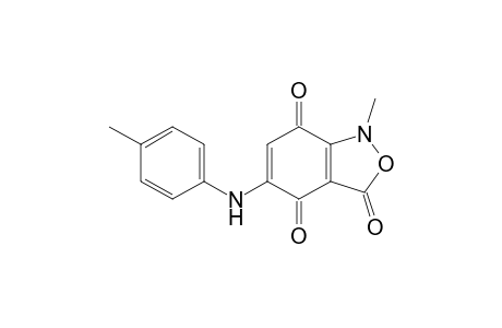 1-methyl-5-(4-methylanilino)-2,1-benzoxazole-3,4,7-trione