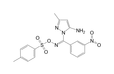 5-Amino-3-methyl-1-[(3'-nitrophenyl)(p-tosylimino)methyl]-1H-pyrazole