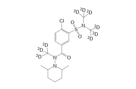 Clopamide - (nonadeuterio)trimethyl derivative