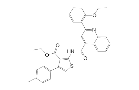 ethyl 2-({[2-(2-ethoxyphenyl)-4-quinolinyl]carbonyl}amino)-4-(4-methylphenyl)-3-thiophenecarboxylate