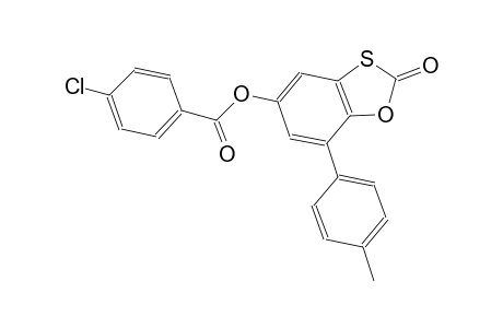 benzoic acid, 4-chloro-, 7-(4-methylphenyl)-2-oxo-1,3-benzoxathiol-5-yl ester