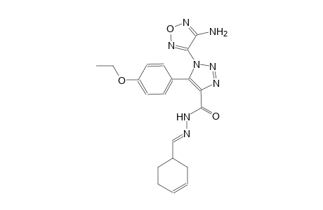 1-(4-amino-1,2,5-oxadiazol-3-yl)-N'-[(E)-3-cyclohexen-1-ylmethylidene]-5-(4-ethoxyphenyl)-1H-1,2,3-triazole-4-carbohydrazide