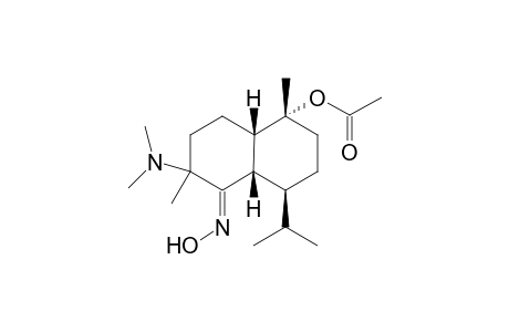 10-Acetoxy-4-(dimethylamino)murolan-5-one - oxime