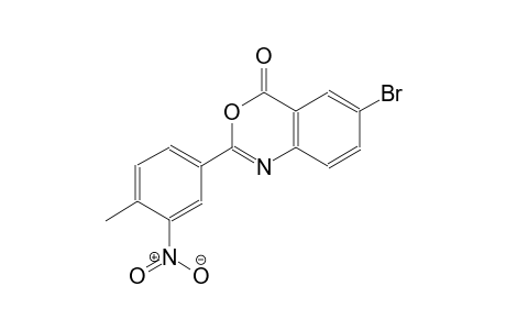 4H-3,1-benzoxazin-4-one, 6-bromo-2-(4-methyl-3-nitrophenyl)-