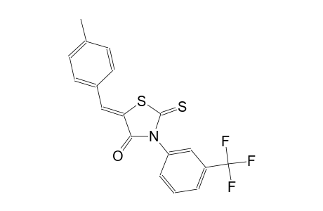 (5Z)-5-(4-methylbenzylidene)-2-thioxo-3-[3-(trifluoromethyl)phenyl]-1,3-thiazolidin-4-one