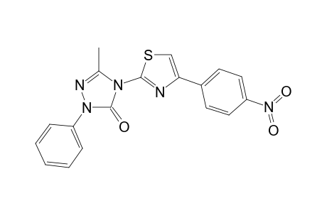 5-Methyl-4-[4-(p-nitrophenyl)thiazol-2-yl]-2-phenyl-2,4-dihydro-3H-1,2,4-triazol-3-one