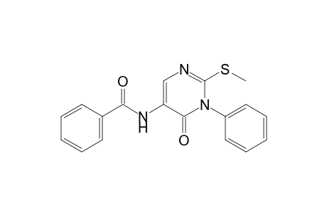 2-Methylthio-5-benzoylamino-3-phenylpyrimidin-4(3H)-one