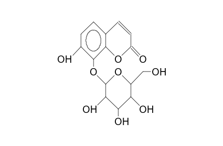 8-B-D-Glucosyl-7-hydroxy-coumarin