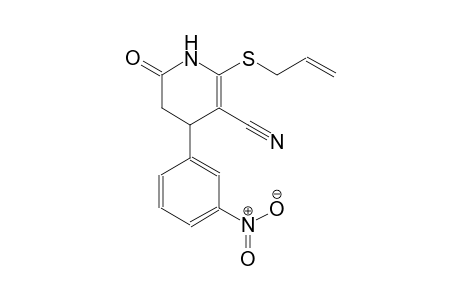 3-pyridinecarbonitrile, 1,4,5,6-tetrahydro-4-(3-nitrophenyl)-6-oxo-2-(2-propenylthio)-