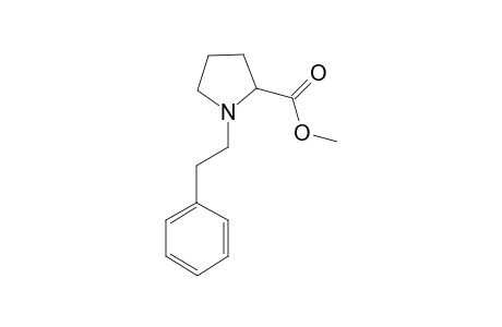 2-Pyrrolidinecarboxylic acid, 1-(2-phenylethyl)-, methyl ester