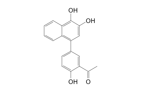 1-[5-(3,4-dihydroxy-1-naphthalenyl)-2-hydroxyphenyl]ethanone