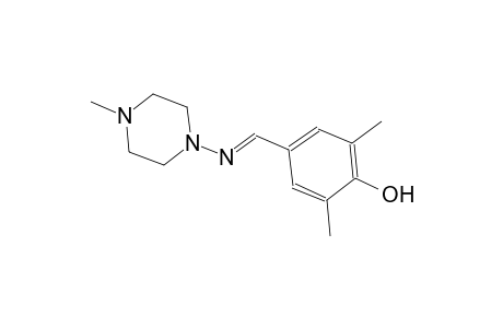 2,6-dimethyl-4-{(E)-[(4-methyl-1-piperazinyl)imino]methyl}phenol
