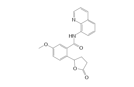 5-Methoxy-2-(5-oxotetrahydrofuran-2-yl)-N-(quinolin-8-yl)benzamide