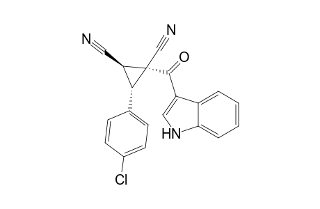 Trans-2,3-dihydro-3-(4-chlorophenyl)-1-(1H-indole-3-carbonyl)-cyclopropane-1,2-dicarbonitrile