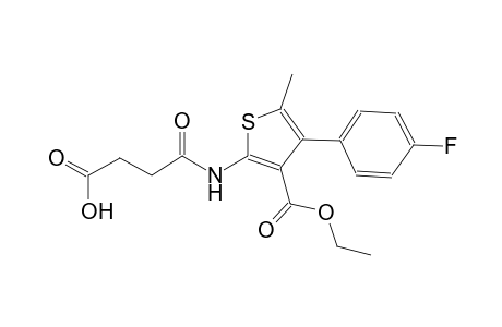 4-{[3-(ethoxycarbonyl)-4-(4-fluorophenyl)-5-methyl-2-thienyl]amino}-4-oxobutanoic acid