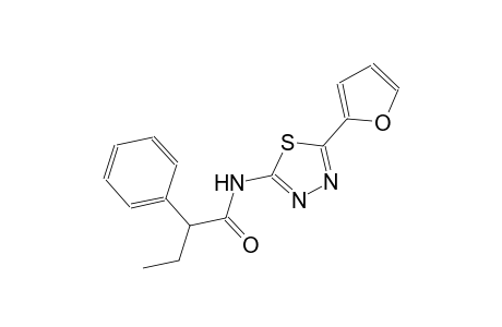 N-[5-(2-furyl)-1,3,4-thiadiazol-2-yl]-2-phenylbutanamide